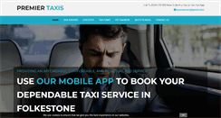 Desktop Screenshot of premiertaxisfolkestone.co.uk